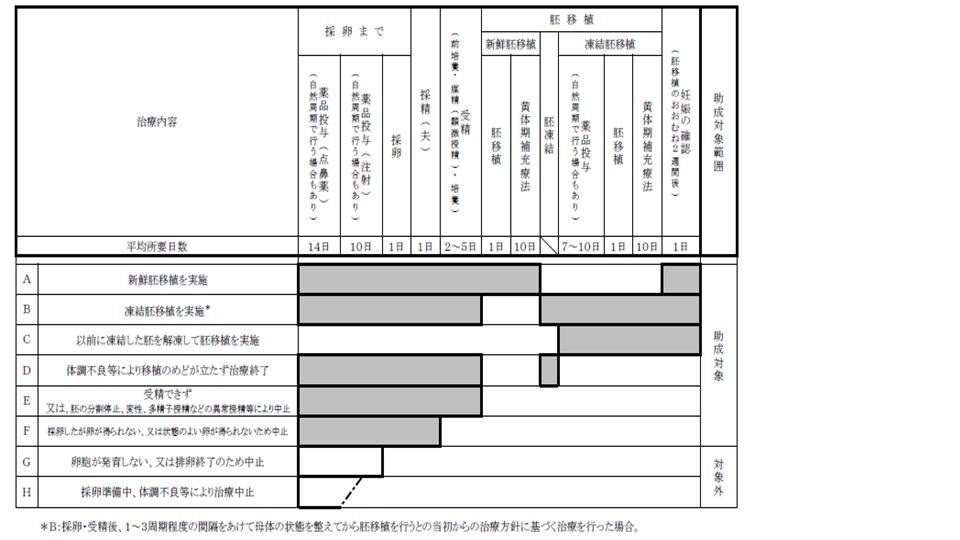 体外受精、顕微授精の治療ステージ