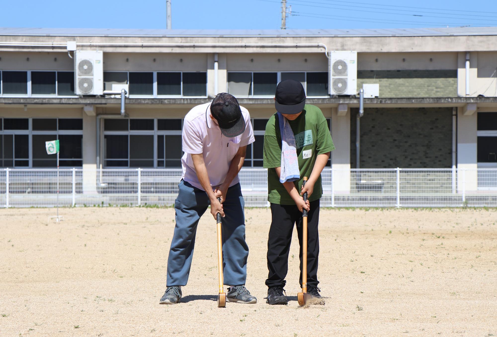 打ち方を伝授