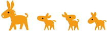 認知症サポーターキャラクターロバ隊長
