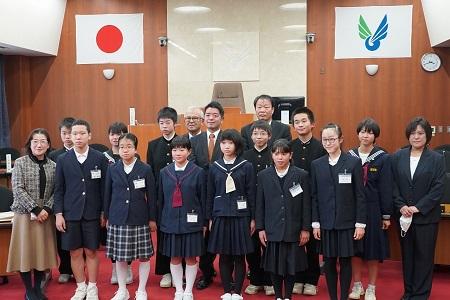 総合教育会議での記念写真