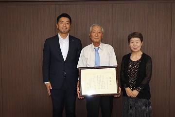 表敬訪問での記念写真
