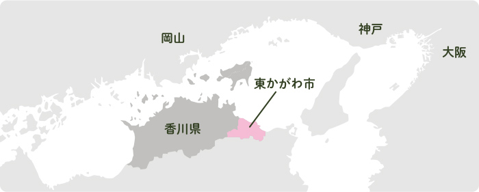 東かがわの位置