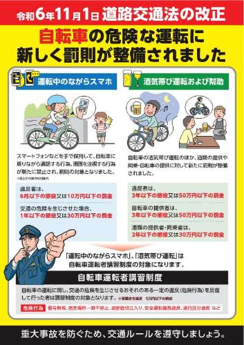道路交通法改正チラシ(裏)