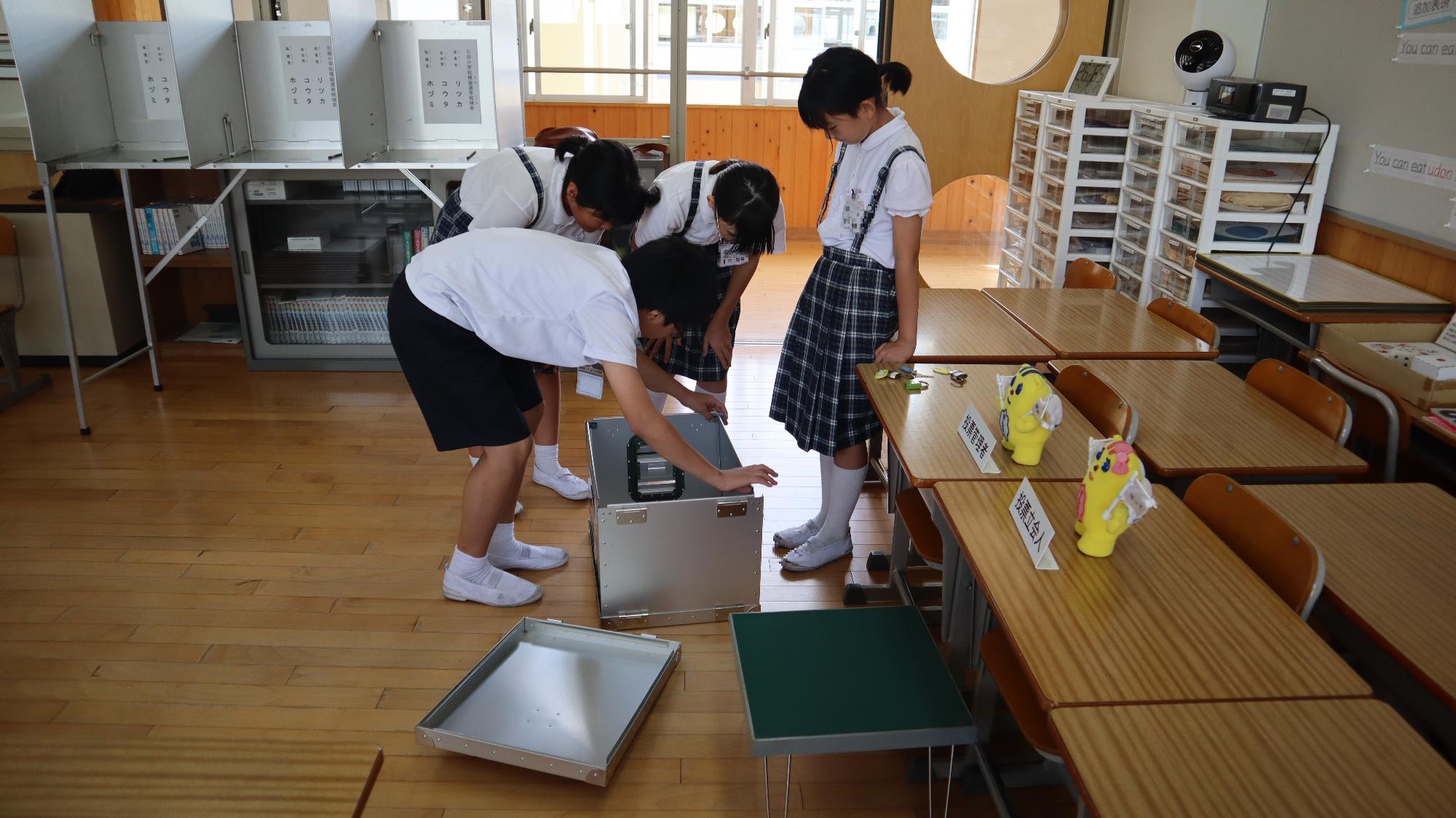選挙啓発出前授業の様子
