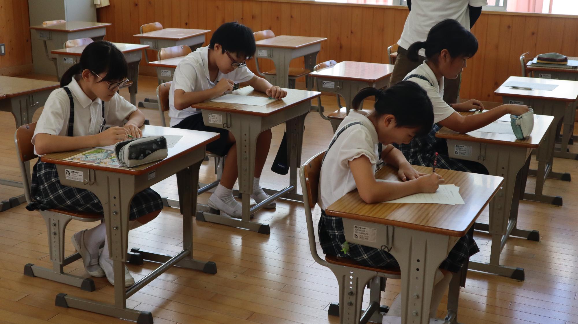 選挙啓発出前授業の様子