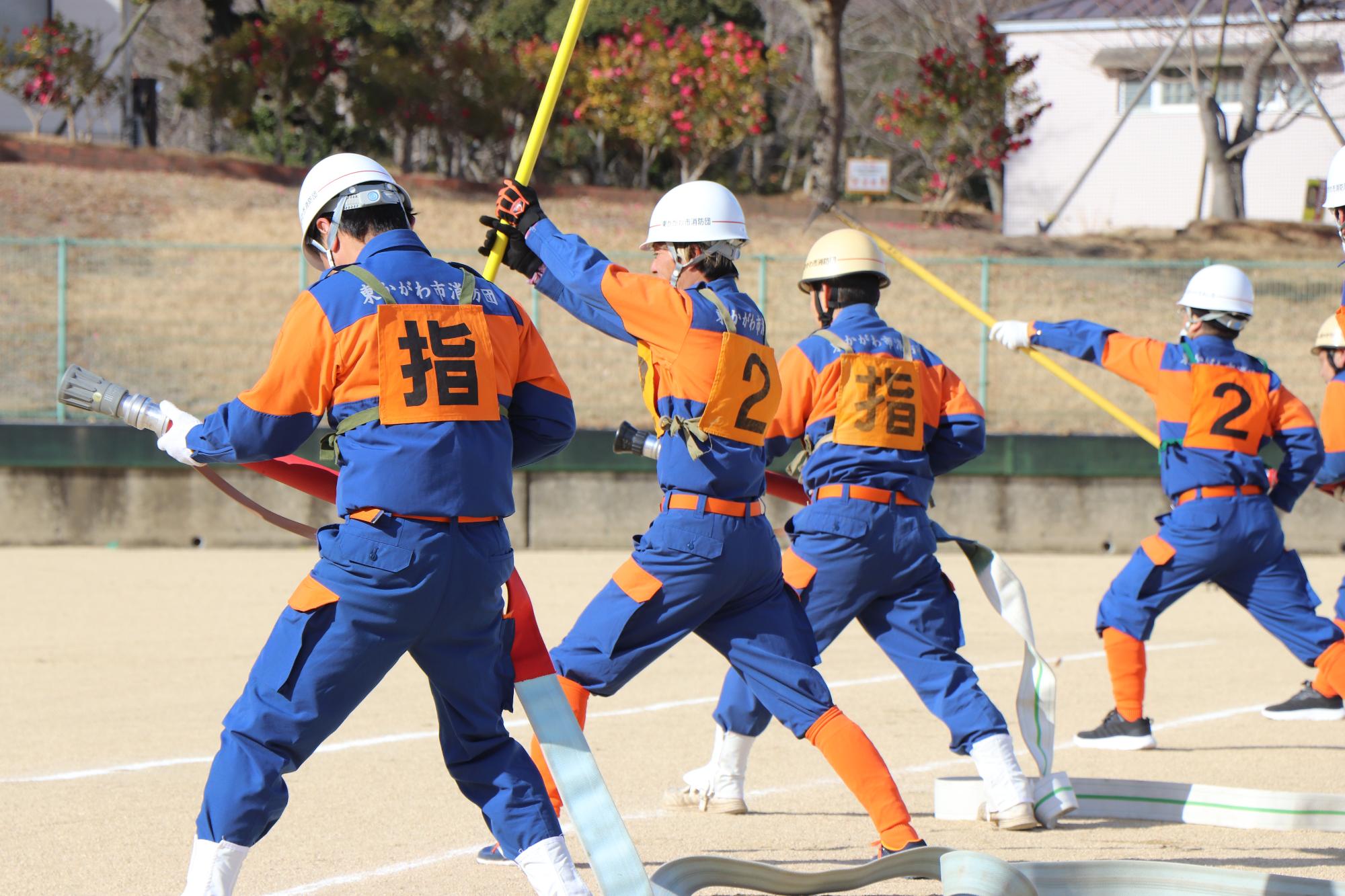 分団毎のポンプ車操法2