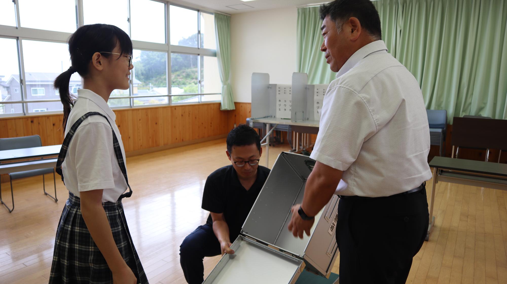 選挙啓発出前授業の様子