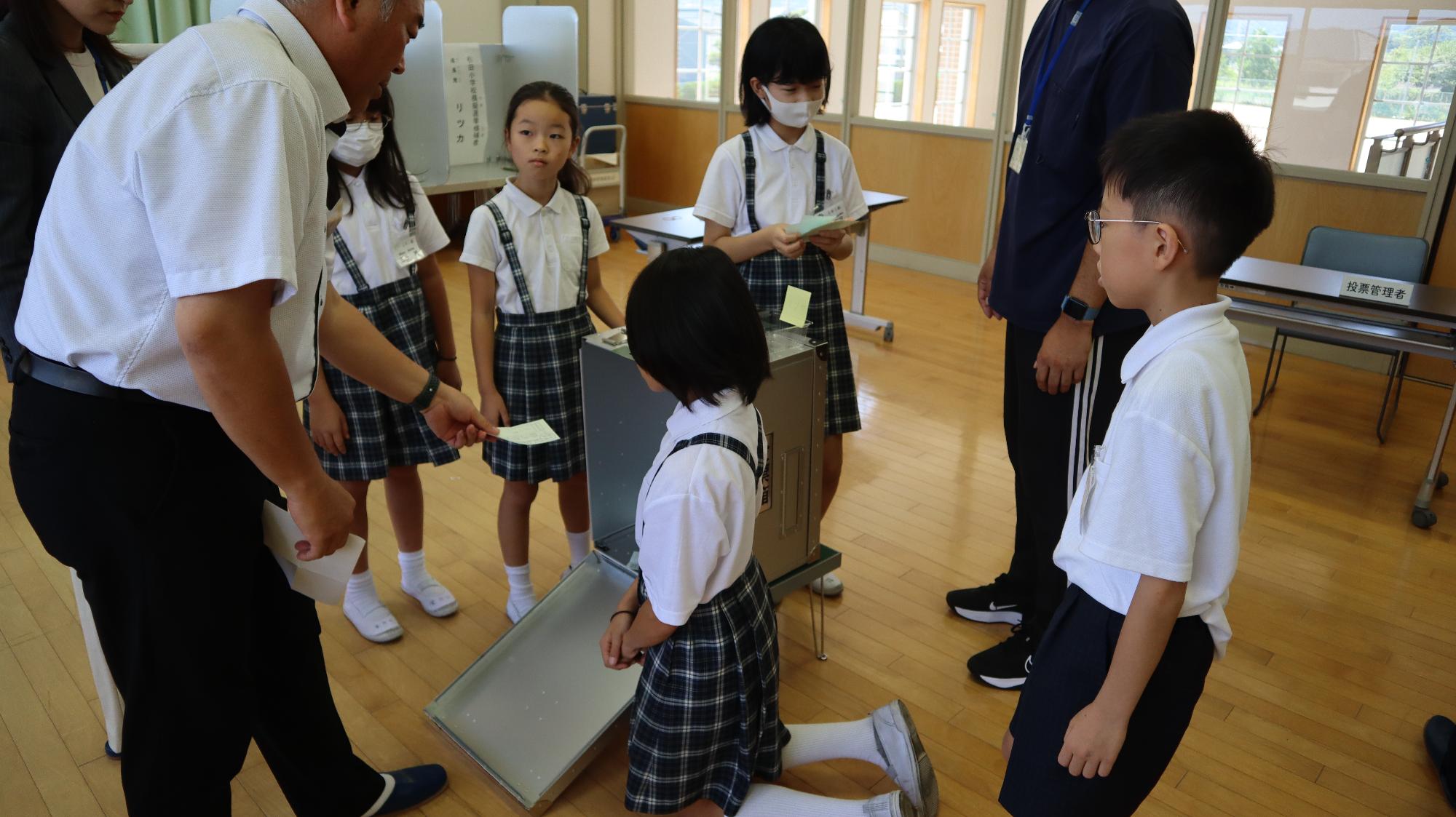 選挙啓発出前授業の様子