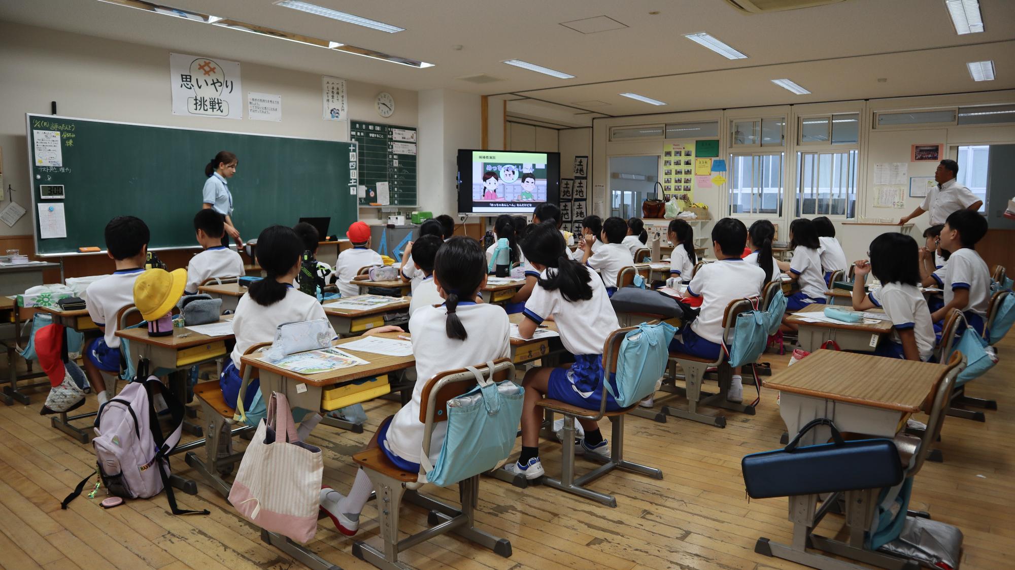 選挙啓発出前授業の様子