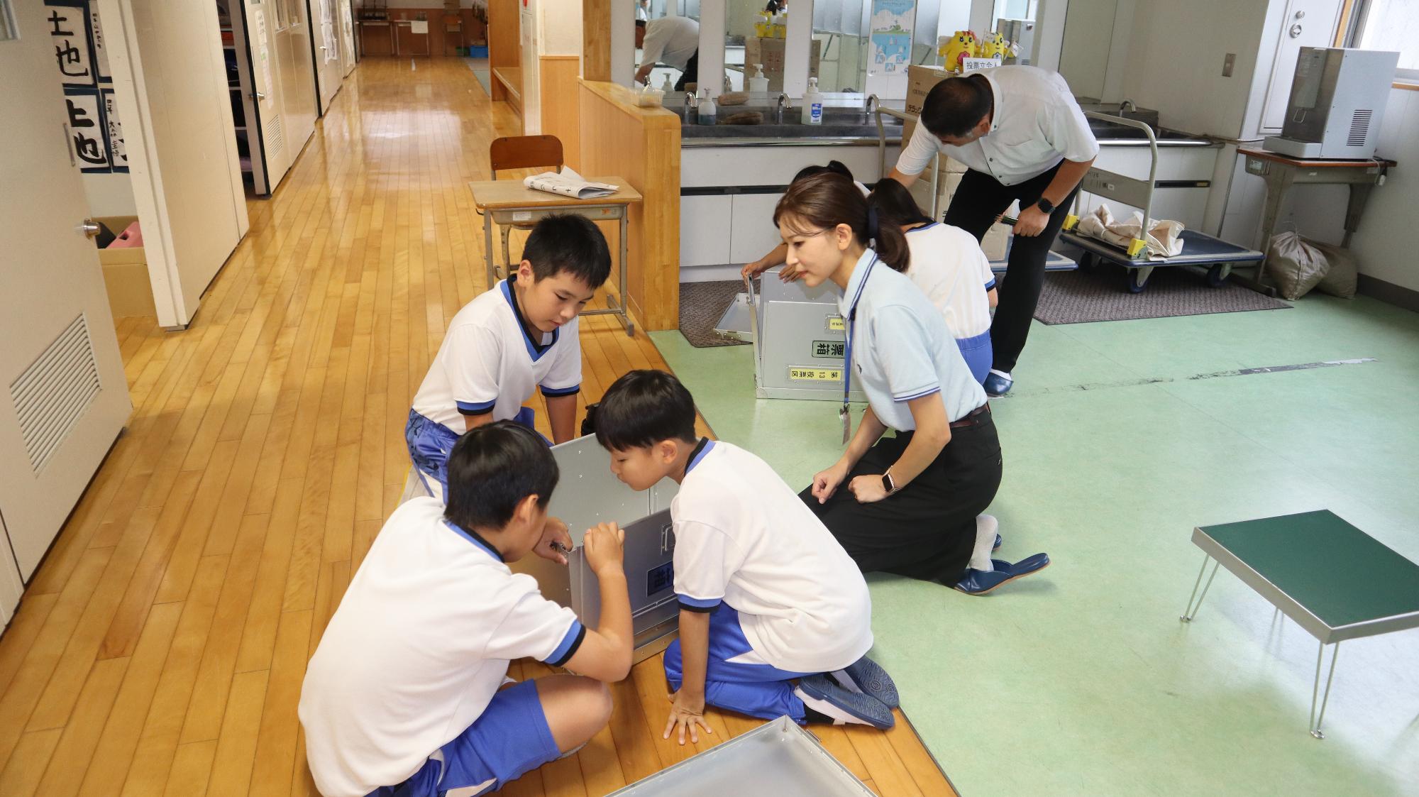 選挙啓発出前授業の様子