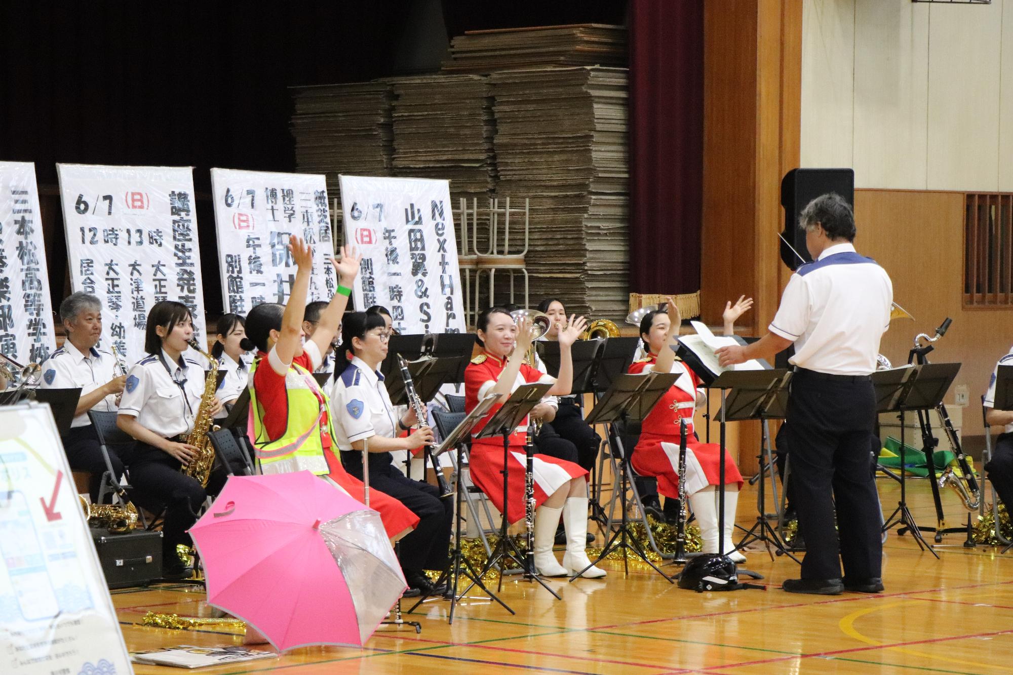 香川県警音楽隊による啓発