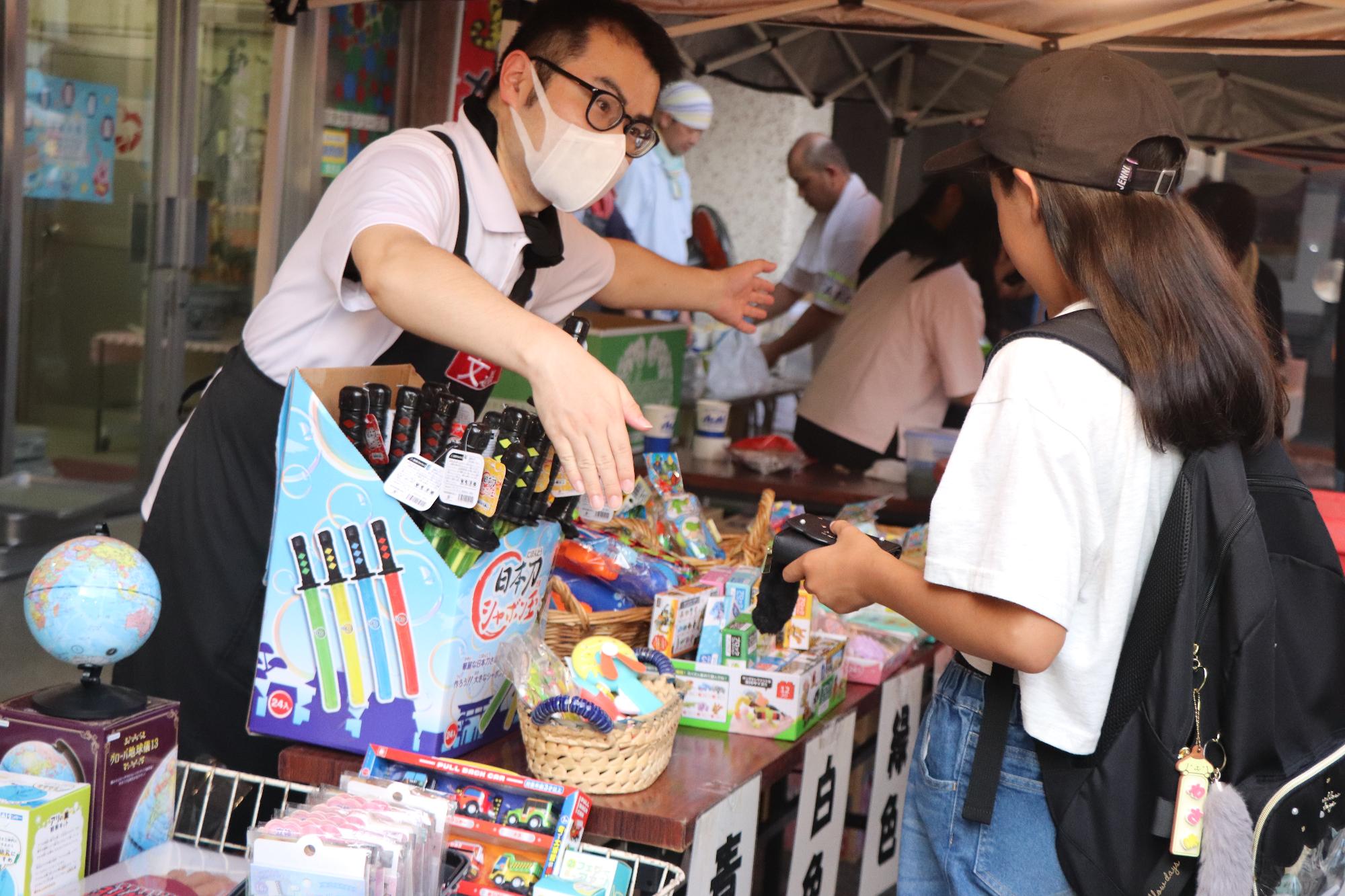 露店の様子
