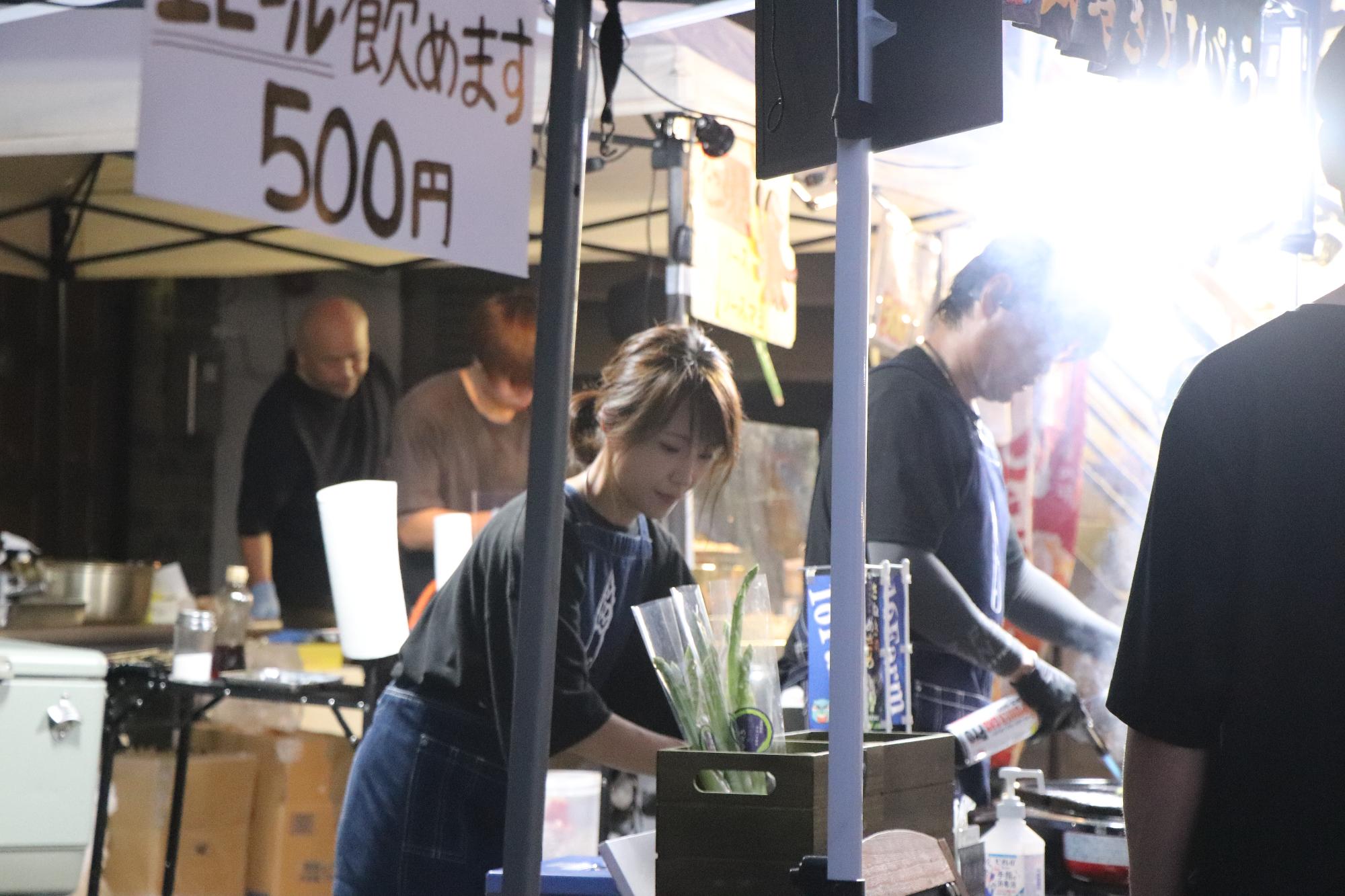 出店者の様子