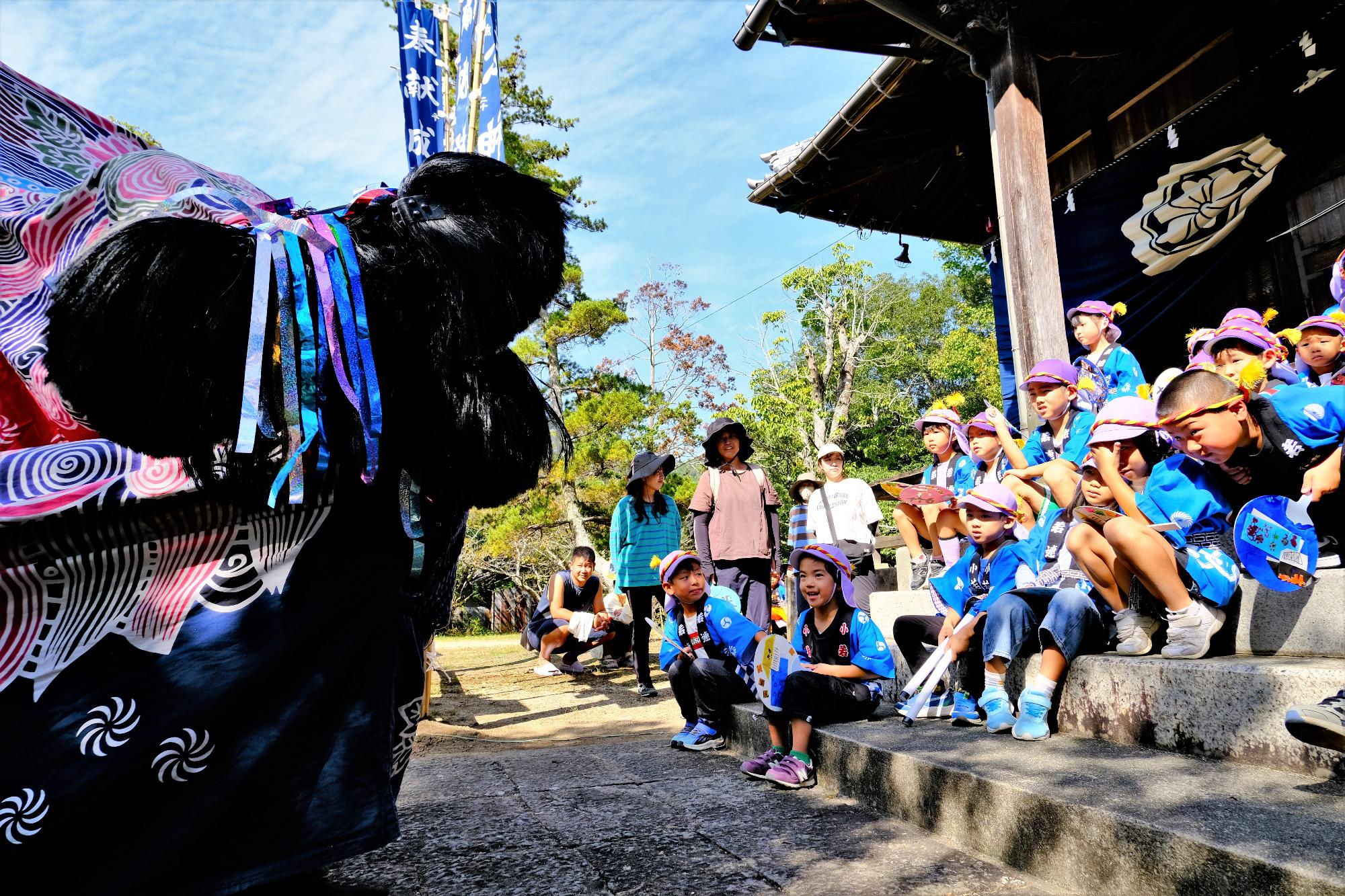 小海地区の獅子を見学