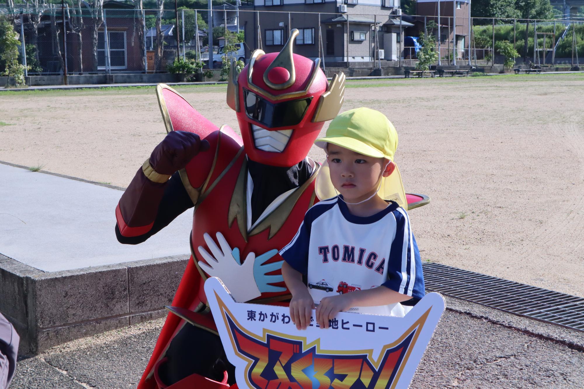 てぶくろマンとのふれあい