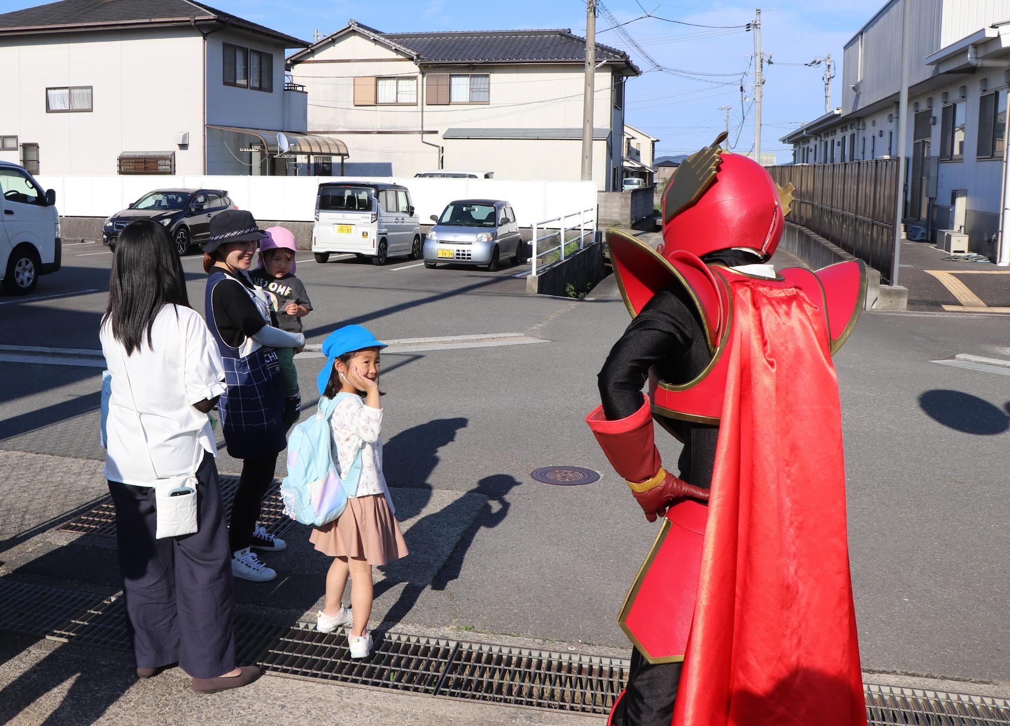気をつけて帰ってねとお見送り