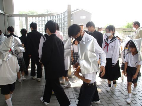 避難訓練の様子