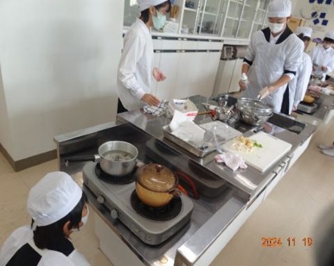 調理実習の様子
