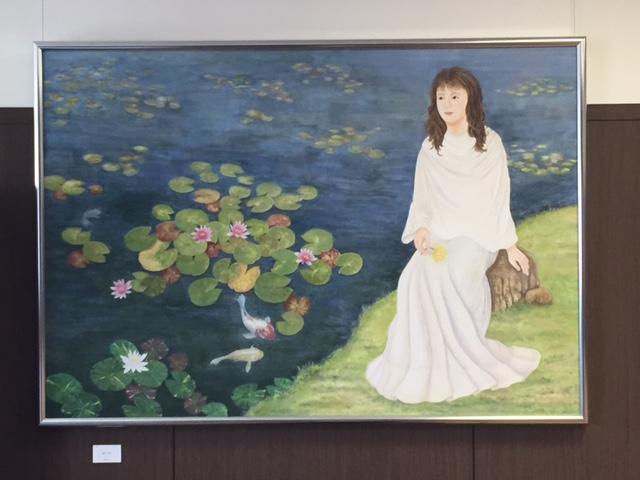 濱松綾子さんが描いた「水辺‐神秘的な美の空間‐」の画像