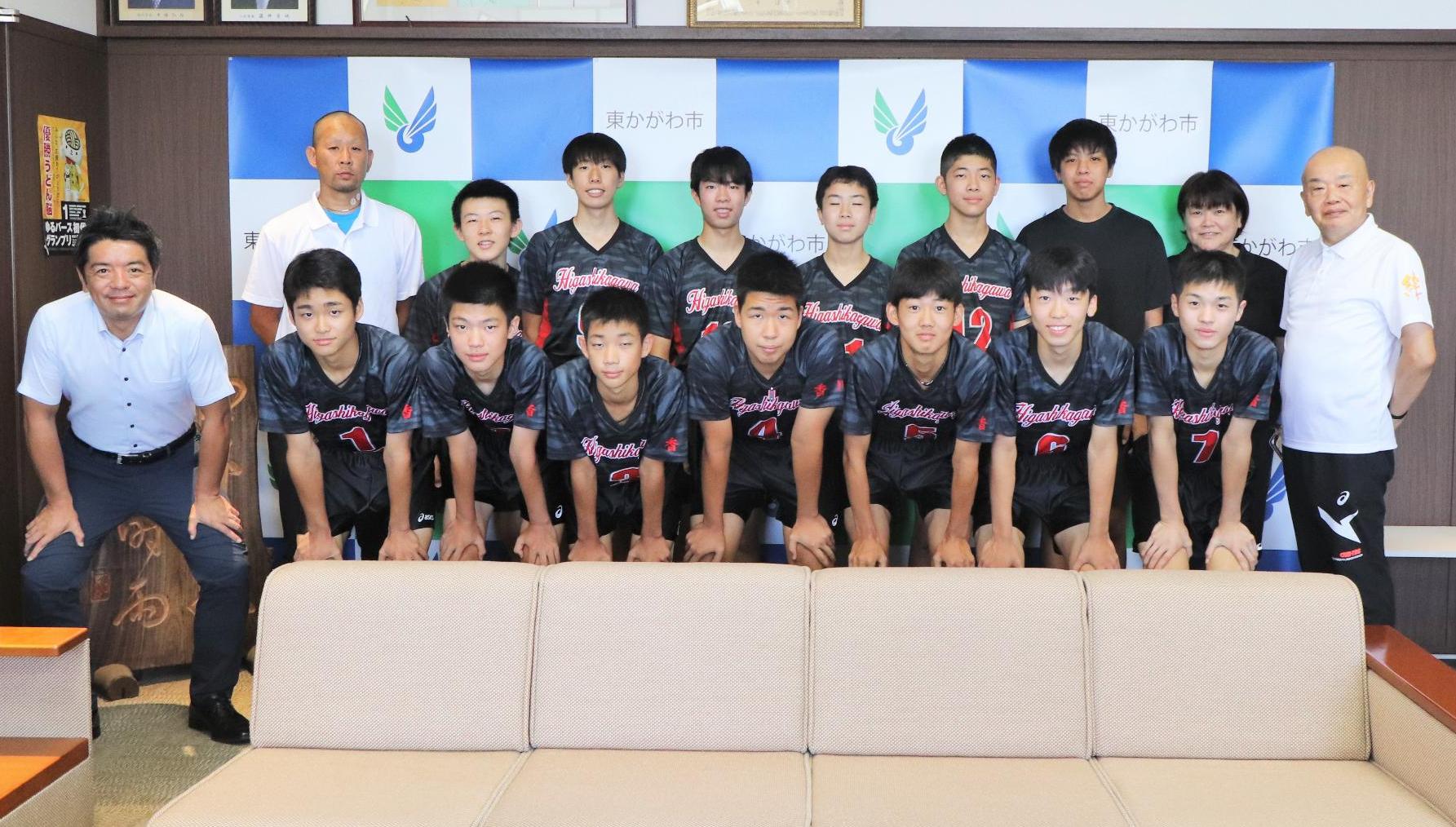 R06第54回全国中学校バレーボール選手権大会全国大会出場者表敬訪問01