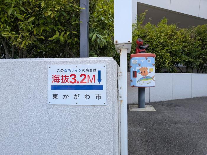 海抜表示看板