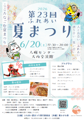 夏まつりちらしイメージ